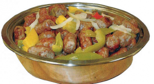 Sausage w-peppers onions